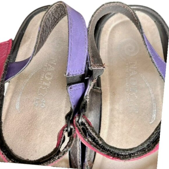 NAOT Arataki Hand Painted Closed Toe Slingback Sandal - Multi - EU 40 (US 9) - Picture 5 of 7